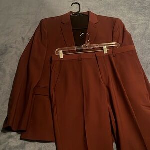 Express burgundy suit and pants
